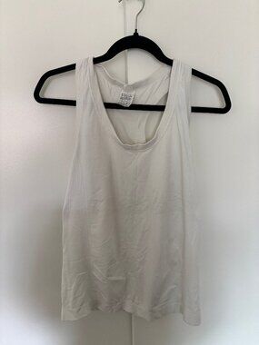 Old Navy seamless active white tank top size large